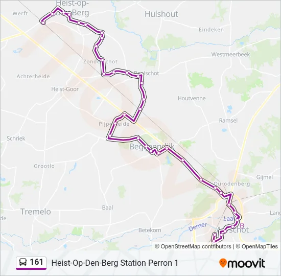 161 Bus Line Map