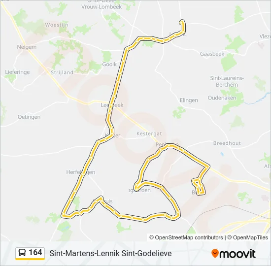 164 Bus Line Map