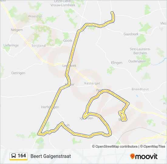 164 Bus Line Map