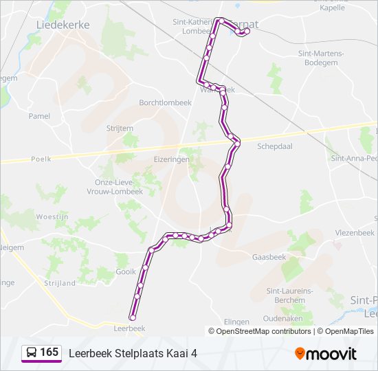 Tiranía mensaje diseñador 165 Route: Schedules, Stops & Maps - Leerbeek Stelplaats Kaai 4 (Updated)