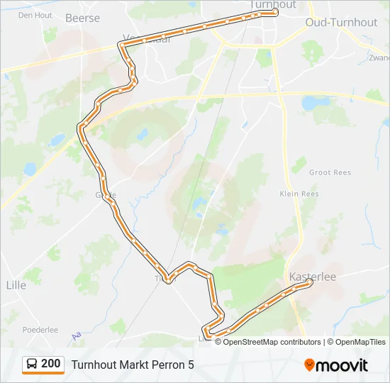 200 Bus Line Map