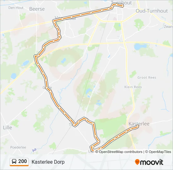 200 Bus Line Map