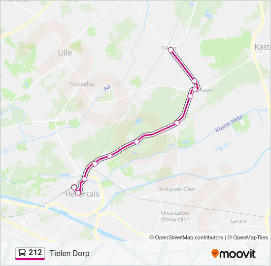 212 Bus Line Map