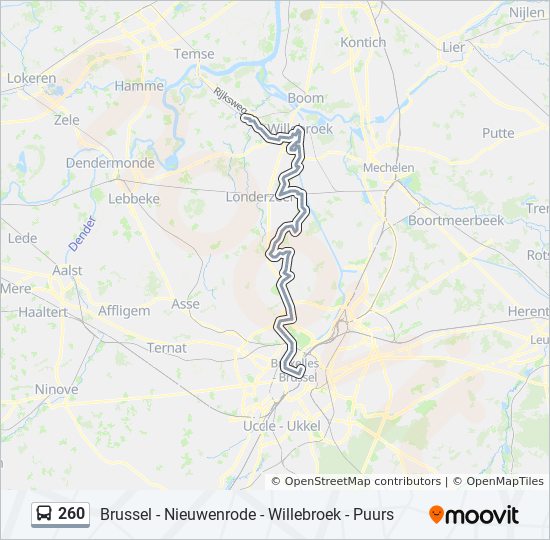 schaduw Instrument jeans 260 Route: Schedules, Stops & Maps - Brussel Noord Afstaphalte (Updated)