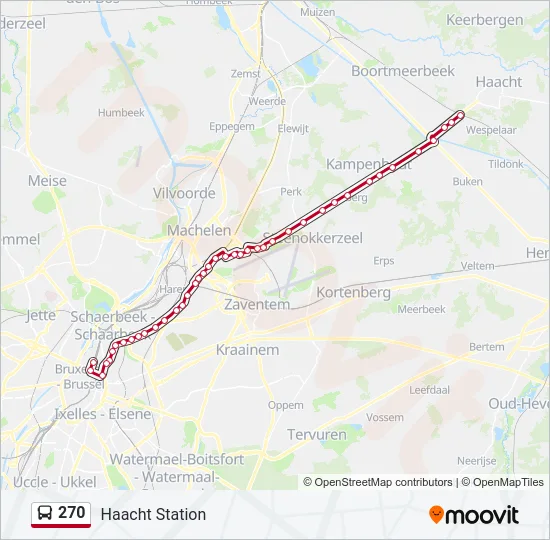 270 Bus Line Map