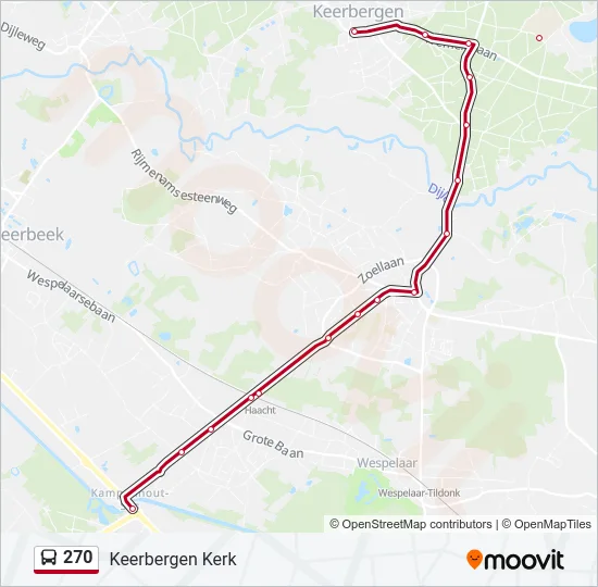 270 Bus Line Map