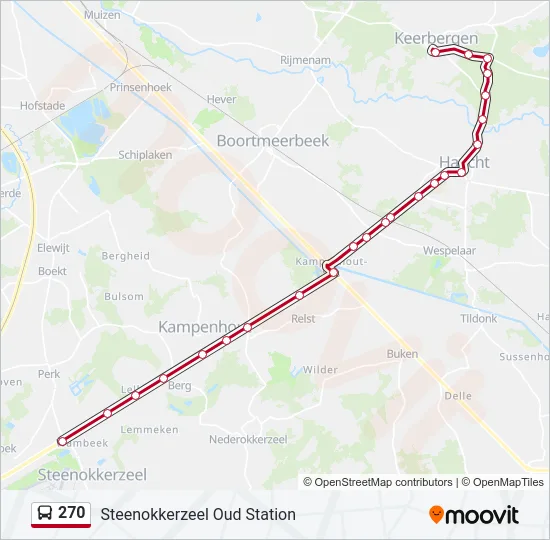 270 Bus Line Map