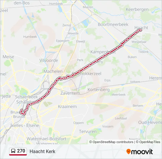 270 Bus Line Map