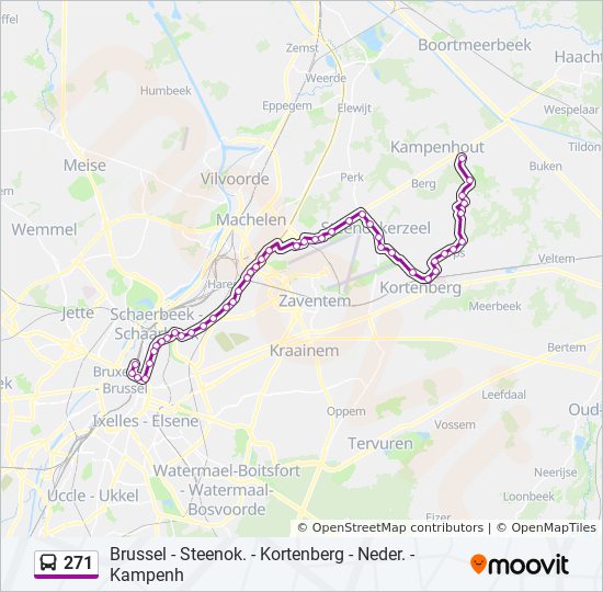 Incubus Bewusteloos Adviseur 271 Route: dienstregelingen, haltes en kaarten - Kampenhout Dreef  (Bijgewerkt)