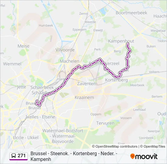 271 Bus Line Map