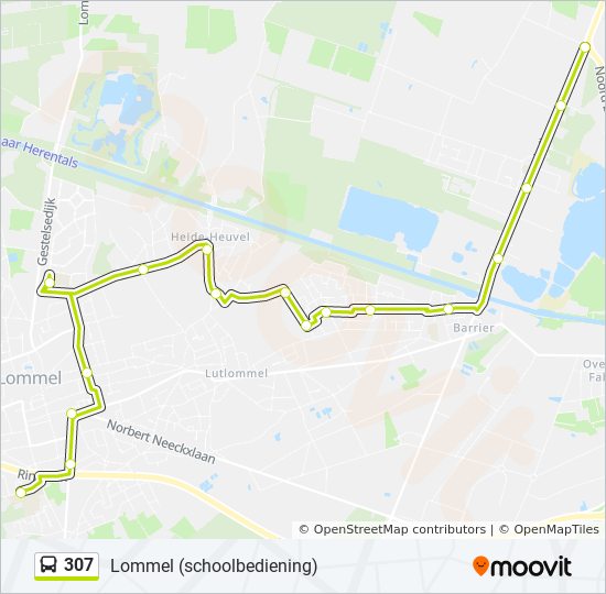 Bus 307 Route Map 307 Route: Schedules, Stops & Maps - Kolonie Grens (Updated)