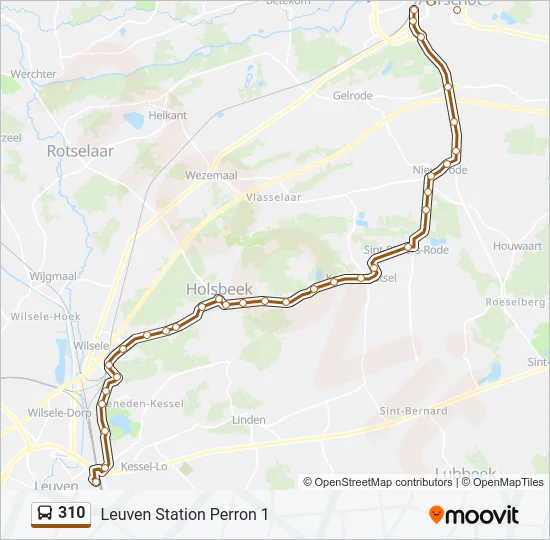 310 Bus Line Map