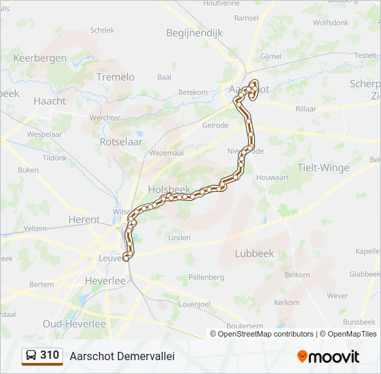 310 Bus Line Map