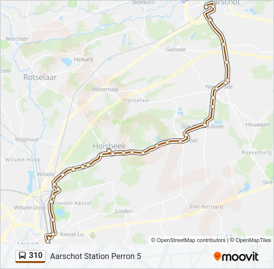 310 Bus Line Map