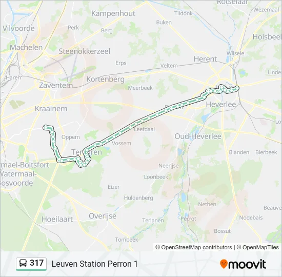 317 Bus Line Map