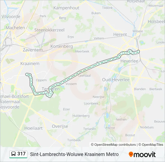 317 Bus Line Map
