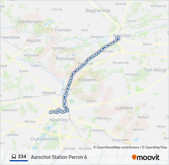 334 Bus Line Map