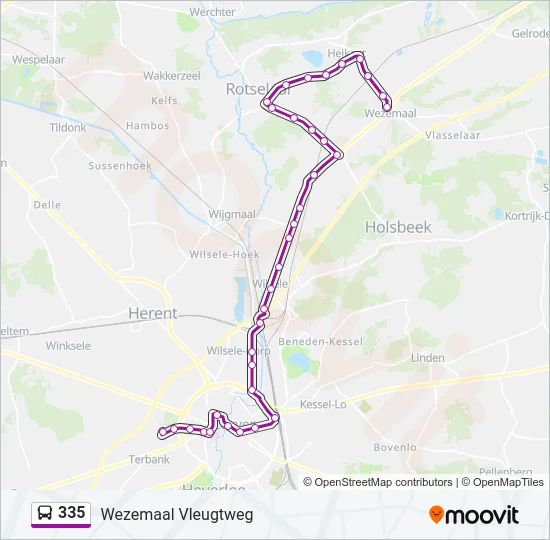 335 Bus Line Map