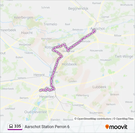 335 Bus Line Map