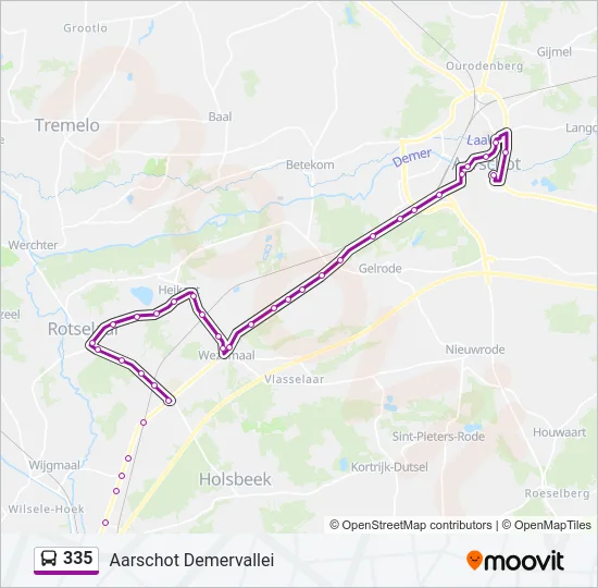335 Bus Line Map