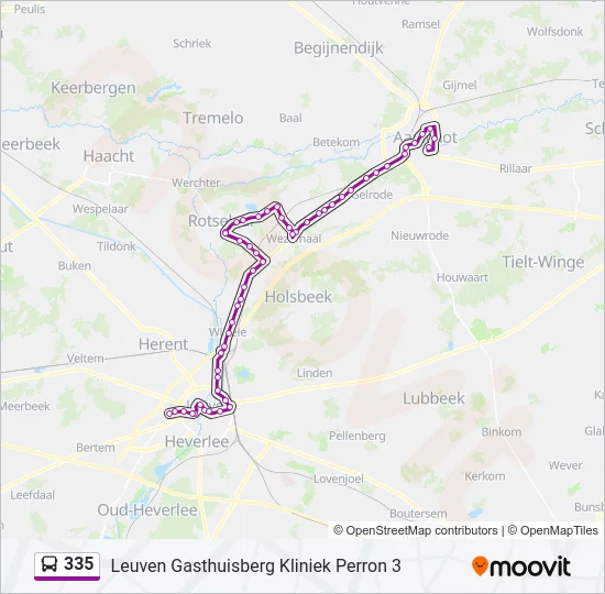 335 Bus Line Map