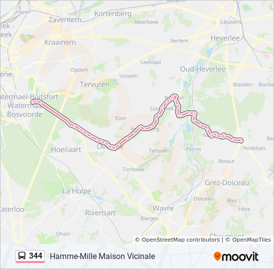 344 Route: Stops & Maps - Maison Vicinale