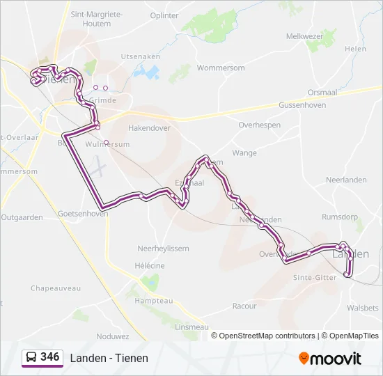 346 Bus Line Map