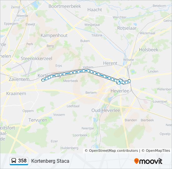 onbekend Overtreding Krijt 358 Route: Schedules, Stops & Maps - Kortenberg Staca (Updated)