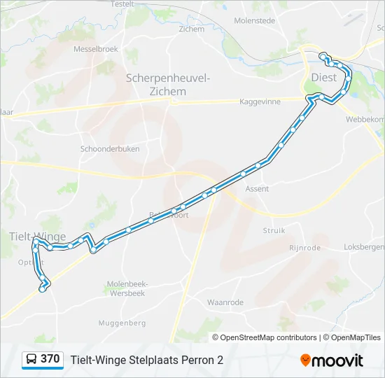 370 Bus Line Map