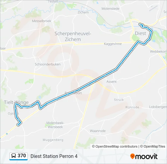 370 Bus Line Map