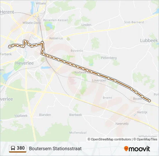 380 Bus Line Map