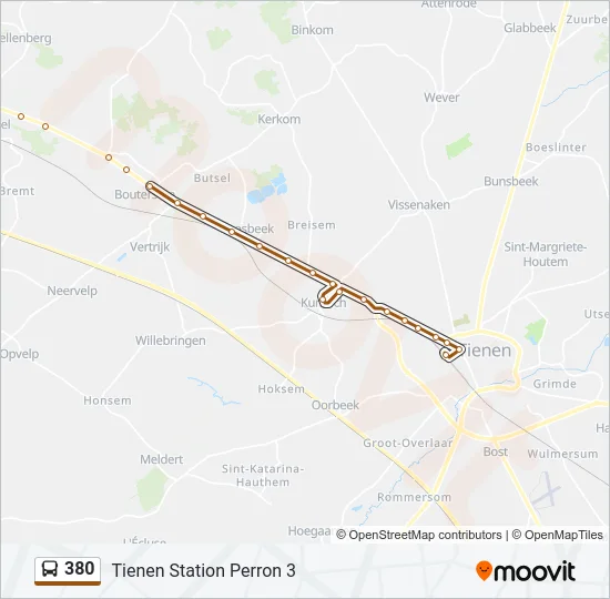 380 Bus Line Map