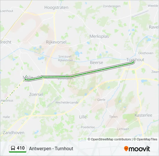 410 Bus Line Map