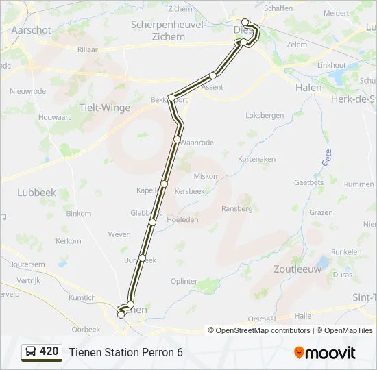 420 Bus Line Map