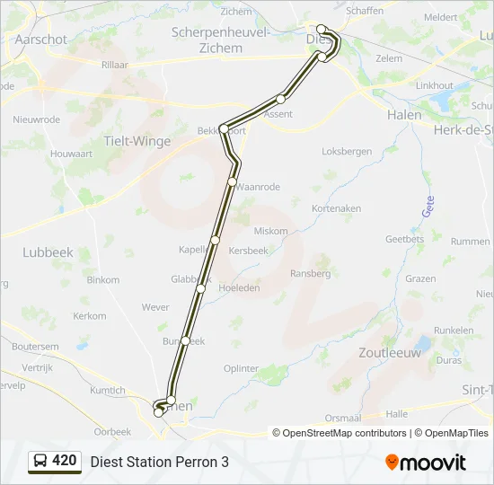 420 Bus Line Map