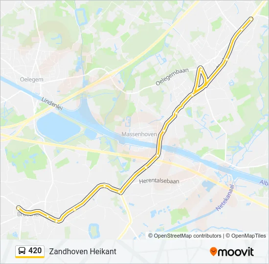 420 Bus Line Map