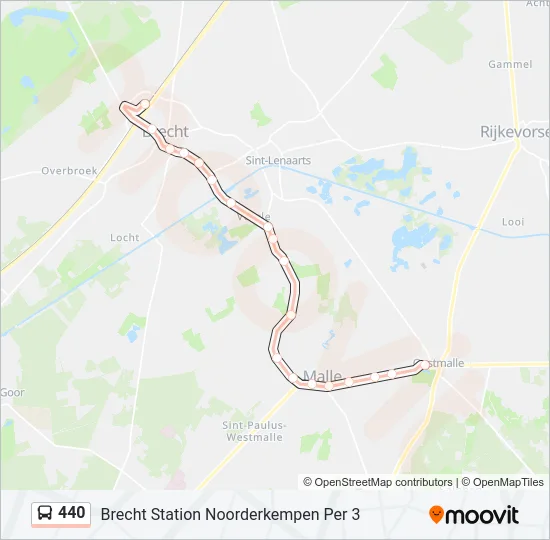 440 Bus Line Map
