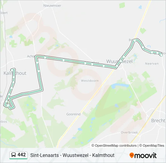 442 Bus Line Map