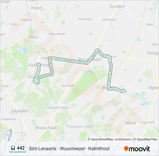 442 Bus Line Map