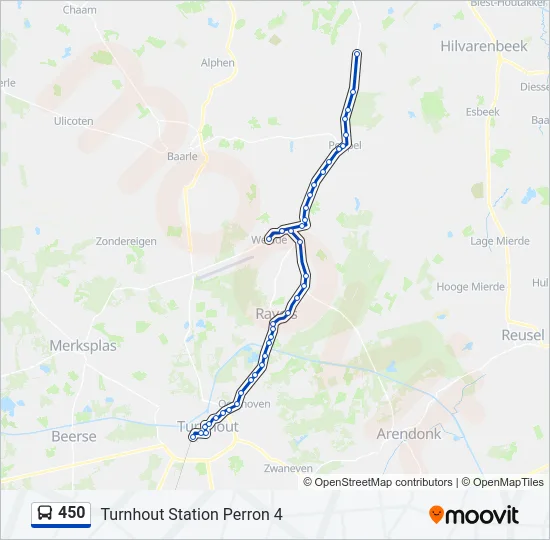 450 Bus Line Map