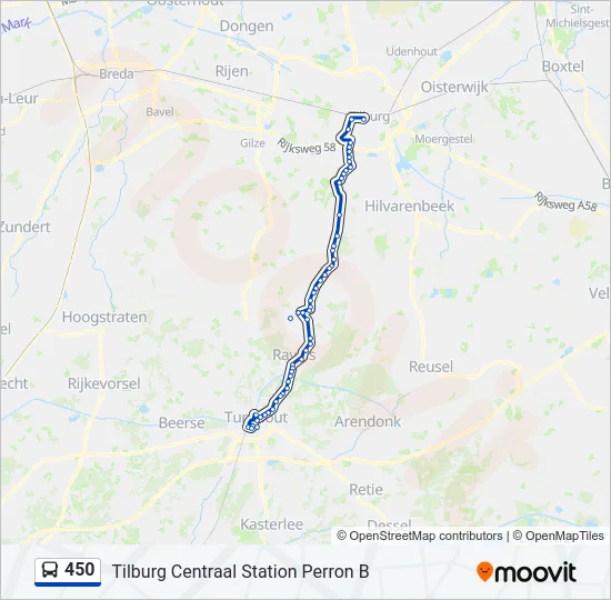 450 Bus Line Map