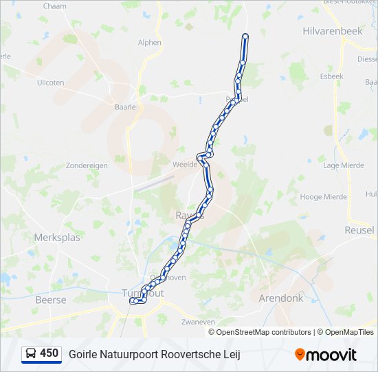 450 bus Line Map