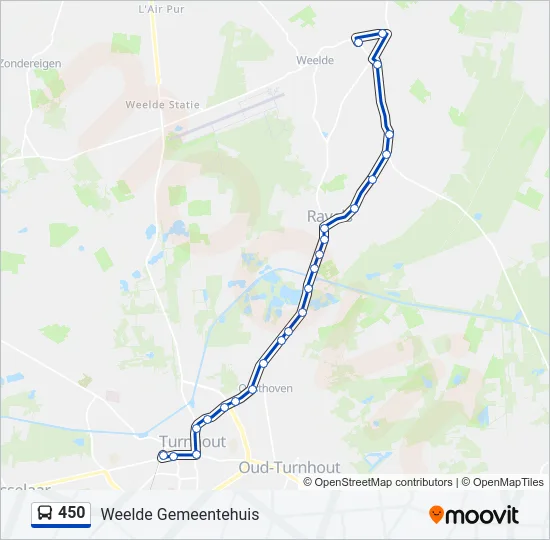 450 Bus Line Map