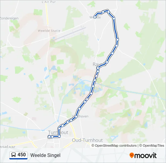450 Bus Line Map