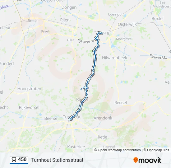 450 Bus Line Map
