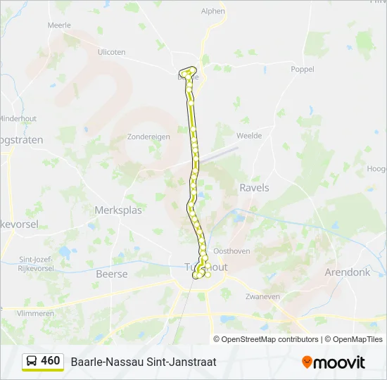 460 Bus Line Map