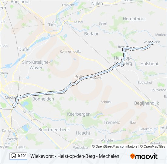 512 bus Line Map