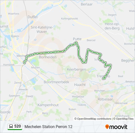 520 bus Line Map