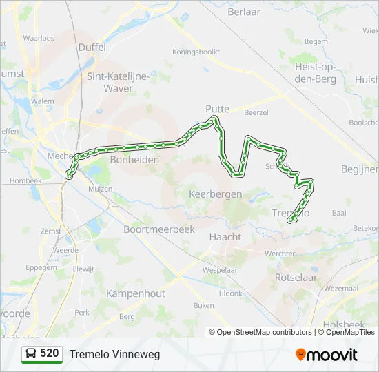 520 Bus Line Map