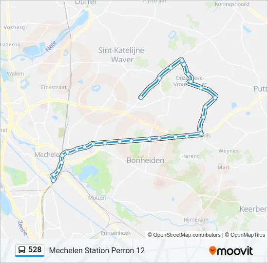 528 Bus Line Map